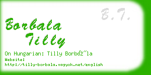 borbala tilly business card